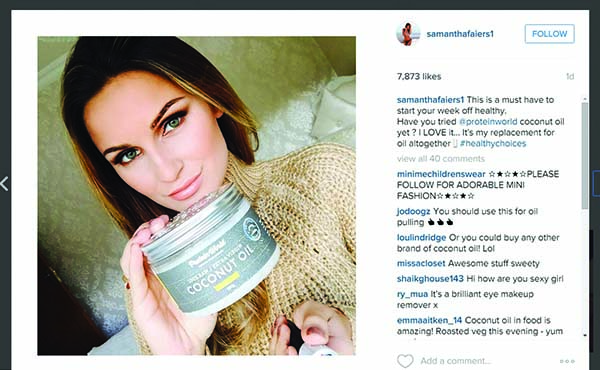 sam faires influencer